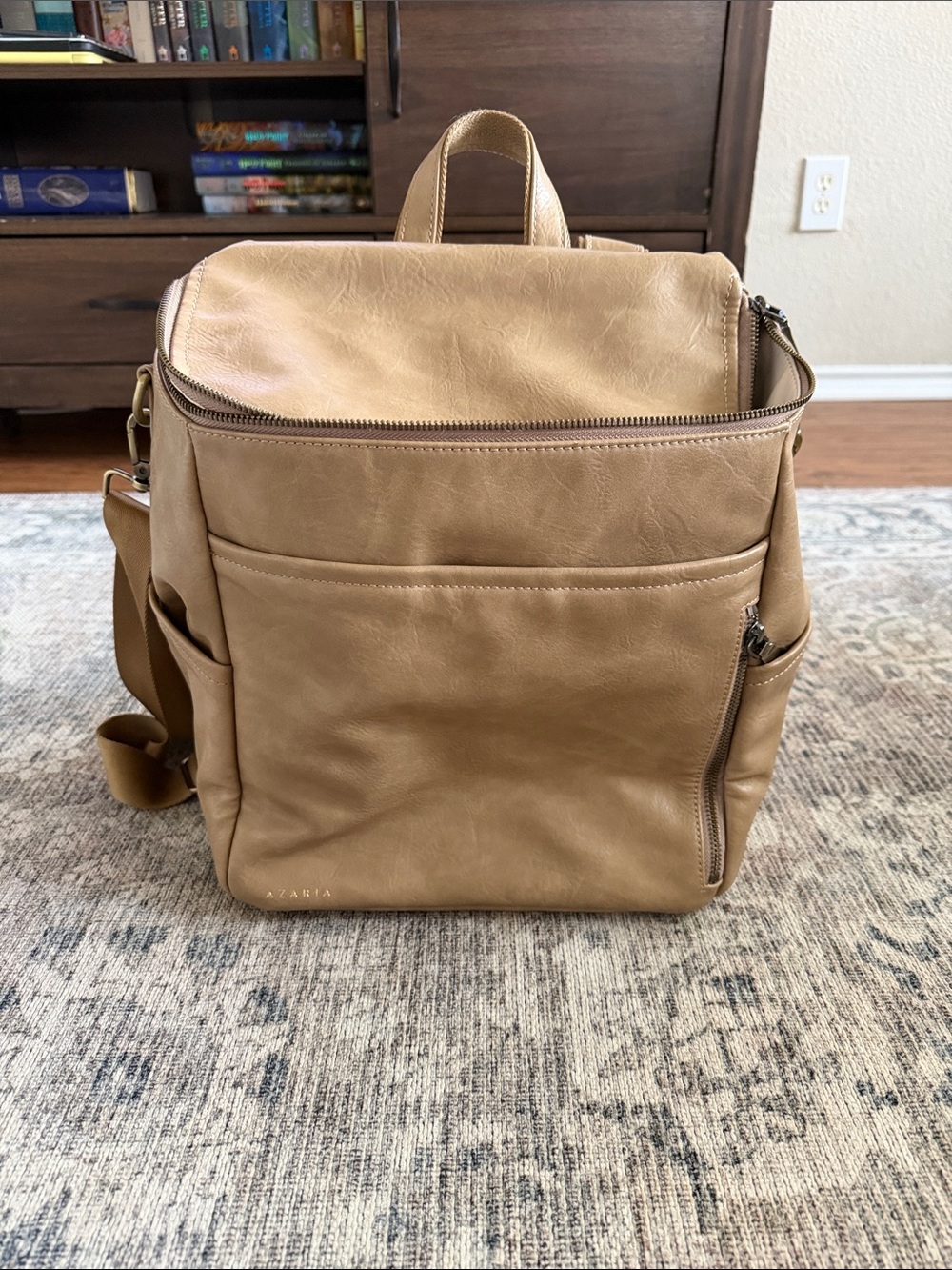 Azaria La Mere vegan leather backpack original TAUPE
